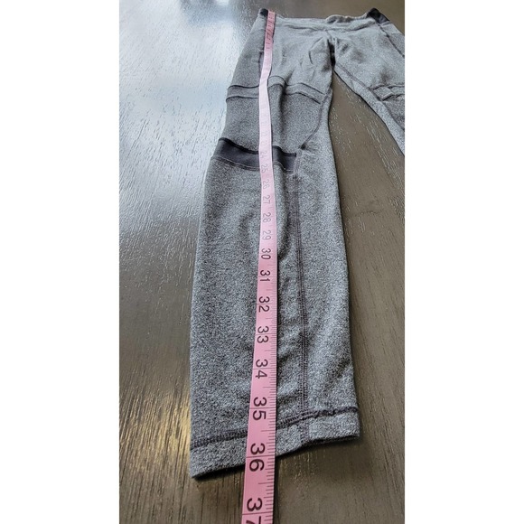Lululemon Motivate Pant Heathered Speckled Black/Grey Size 6 - Picture 9 of 9